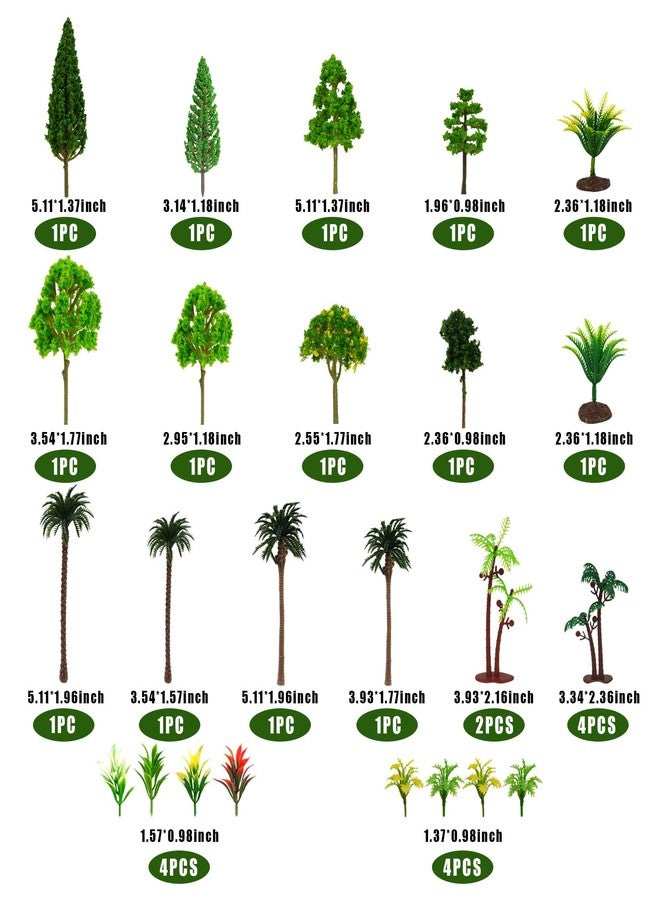 DRWATE 45 PCS Rainforest Animals Insect Figures Mixed Plastic Model Trees Forest for Rainforest Cake Topper Birthday Party Supplies Decorations - Image 3